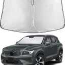 EcoNour Windshield Sunshade Compatible for Volvo XC40 2019-2024 2025 2026, Sun Visor for Front Windshield & Window Sun Shade Cover, UV Heat Blocker & Protector, Car Accessories