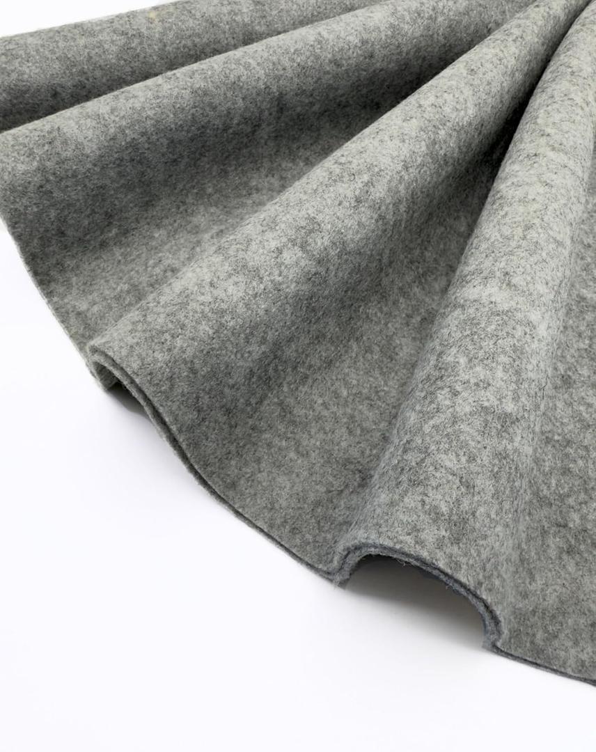 EOVEA - Felt Fabric  1.6mm Thick & Soft, 72" Wide Felt by The Yard for Sewing, Upholstery, Cushion, Padding, DIY, Crafts, Home Decor Projects(Heather Grey, Half Yard)