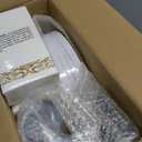 FOCUSLINE 350 Ct Gold Dinnerware Set for 50 Guests, Gold Lace Plastic Plates Disposable Heavy Duty, Including 50 Dinner & Dessert Plates, Cups, Napkins, Cutlery Set