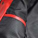 DIZLLER Party&Dance wear - D1 - Red & Black Jacket - FAUX Leather -XL (Red)