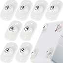 Honoson 8 Pcs Self Adhesive Caster Wheels Appliance Rollers Appliance Sliders for Kitchen 360° Swivel Universal Wheel Mini Small Kitchen (White with 1 Steel Ball Style)