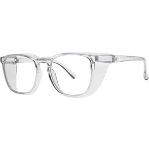 Radiation Safety Glasses SQ5062  0.75 mmPb Eq SF-6 Schott Glass Lenses - Lightweight Round Frame w. Side Shields (Clear)