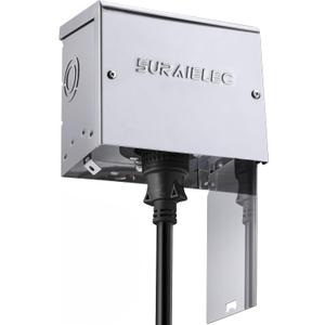 SURAIELEC 30 Amp Generator Power Inlet Box, NEMA L14-30P Generator Box for 4-Prong Cord, Stainless Steel Housing, 125/250V, 7500W Weatherproof Outdoor Outlet Receptacle