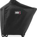 Weber Performer Grill Cover 22" Durable WeatherResistant Material, UVProtected, Fits 22" Performer & Performer Smart Models with Secure Straps, Charcoal, Kettle