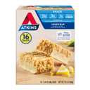2 x Atkins Lemon Flavored Snack Bar, High Protein Bar, Low Sugar and Low Carb, Keto Friendly Snack, Gluten Free, High in Fiber, Made with Real Almond Butter, 16 Count (EXP 03/04/26)