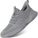 Mens Running Shoes Slip-on Walking Sneakers Lightweight Breathable Casual Soft Sole Trainers 45
