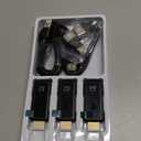 Wireless HDMI Transmitter and 2 Receivers, 2.4G/5G Plug & Play Portable Wireless HDMI Extender Kit 50M/165FT for Streaming Video and Audio to Monitor from Laptop/PC/TV Box/Projector - Two Displays