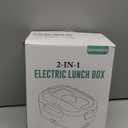 Electric Lunch Box for Men, Women & Adults - 80W Fast Heating - Heated Lunch Box with Dual 1.5L SS Containers - Portable Food Warmer for Car, Truck, Office (Blue)