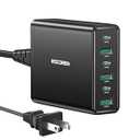 USB C Charger, Rocoren 6-Port PD3.0 & PPS USB C Charging Station, 114W Total (20W*3+18W*3) Portable Multiport USB Desktop Charger for iPhone 16/15/14/13, iPad Pro/Air, Samsung S25