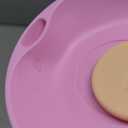 Owala SmoothSip Slider Insulated Stainless Steel Coffee Tumbler, Reusable Iced Coffee Cup, Hot Coffee Travel Mug, BPA Free 20 oz, Pink/Tan (Daybreak)