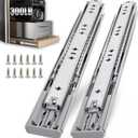 3/4" Thick 300Lbs Soft Close Heavy Duty Drawer Slides 1 Pair 16 18 20 22 30 32 36 40 Inch Full Extension Ball Bearing Self Slow Closing Rails Cabinet Tool Box RV Runners Tracks Glides-36