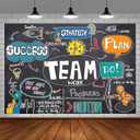 Teamwork Backdrop, 7x5ft, Teamwork Sketch Notes Graffiti Chalkboard Photography Background Team Work Theme Decorations Banner Work Together Invatition Party Supplies Photo Booth Props BJDWPR455