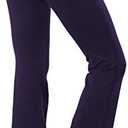 BUBBLELIME 29"/31"/33"/35" 3 Styles Women's Bootcut Yoga Pants Basic/Back Pockets High Waist Workout Tummy Control Flare, Large