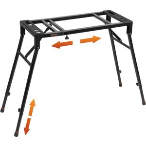 STRICH Collapsible Piano Keyboard Stand - Adjustable and Portable Heavy Duty Music Stand - Fits 54/61/88 Key Electric Digital Pianos - Sturdy Musical Keyboard Table