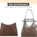 LOUKAYCCI Purse Organizer Insert for Coach brooklyn 28 Bag Insert Organizer DupontPaper Lightweight Purse Insert (Brown&Brown)