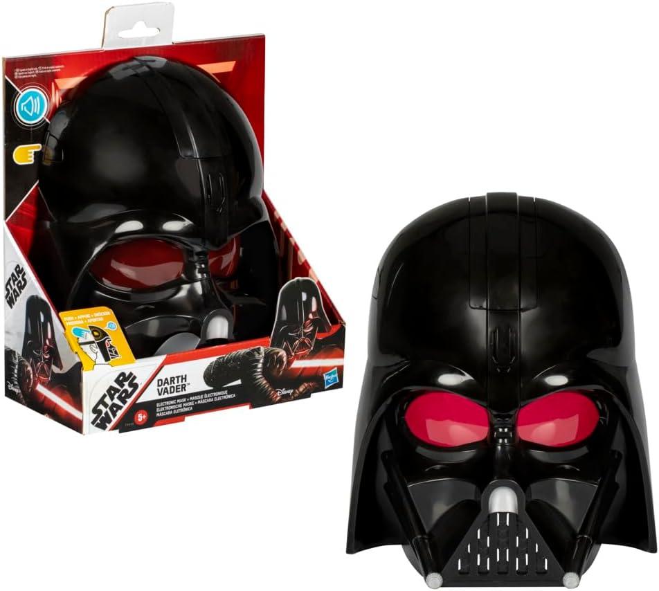 STAR WARS Darth Vader Electronic Mask with Phrases & Sound Effects, Costume for Kids, Toys for 5 Year Old Boys and Girls 