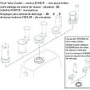 Kohler GP83996 4.06-Inch by 2.56-Inch ID Flush Valve Gasket