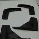 Matybobe Car Mud Flap Set Black ABS Vehicle Front and Rear Mud Splash Guards with Accessories