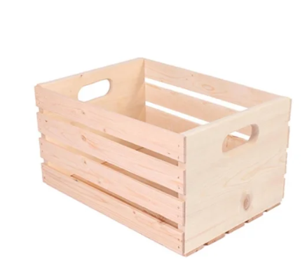 Shelve Wood Crate, 18x12.5in