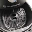 Toastmaster 2.6 Quart Air Fryer - Instant Air Fryer with 2.46 Liter Capacity - Kitchen Appliance for Healthy Cooking - Compact Appliance with Slide-Out Basket - Oil-Free Kitchen Gadget