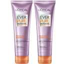 L'Oreal Paris Frizz Defy Shampoo and Conditioner Set, Frizz Control Hair Care with Marula Oil, EverPure, 8.5 Fl Oz, Set of 2 (8.5 Fl Oz (Pack of 2))