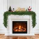 6FT Christmas Garland Set of 2 – Lifelike Norfolk Pine Garland for Holiday Decor, Perfect for Mantels, Staircases, Doorways, Indoor/Outdoor Decorations