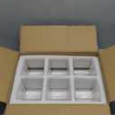 Set of 6 Square Glass Vases 4" x 4" x 4", Clear Flower Vase, Plant Terrarium, Candle Holder for Wedding Centerpiece, Office Decorations, Home Dcor, Parties and Events