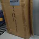 Vegan Soft Leather Solid Beech Wood Multipurpose Foldable Portable Foot Stool Vanity Stool or Freestanding Magazine Holder -Van Dyke Brown