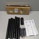 Haddockway Wooden Coat Rack Stand with 8 Hooks New Zealand Pine 3 Adjustable Coat Standing Tree Easy Assembly for Coats, Hats, Scarves and Handbags for Entryway, Hallway, Bedroom, Office