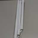 White Tension Curtain Rod for Windows 28 to 48 inch, Adjustable Expandable Pressure Spring Curtain Rod No Drilling, 7/8" Curtain Rod for Bedroom Doorway Closet Door