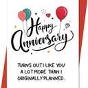 Anniversary Card for Boyfriend, Gifts for Happy Anniversary, Wedding Anniversary Card for Husband Boyfriend Him