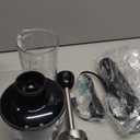 Bonsenkitchen Immersion Blender Handheld with Food Processor, 20 Speeds Hand Blender with Turbo Mode, Stainless Steel Blade, Egg Whisk, Beaker & Chopper Bowl, Hand Mixer for Smoothie, Soup, Baby Food (With 3 attachment)