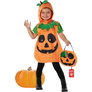 Morph Toddler Pumpkin Costume - Pumpkin Costume Toddler - Kids Pumpkin Halloween Costume - Toddler Halloween Costume Pumpkin (1-2 Years)