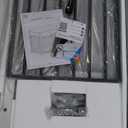 37.8 Inch Heavy Duty Dog Crate Furniture for Large and Medium Dogs, Wooden Cage Kennel Furniture Indoor with Sliding Barn Door and Storage Drawer, Decorative Pet House End Table (White)