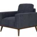 Emerald Home Heath Navy Blue Accent Chair, 29" H x 30" W x 37" L