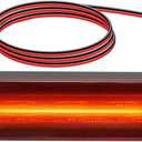 High Mount Brake Light Fit for Jason Truck Caps, RVs, Campers, Trailers, Flush-Mounted LED Third Brake Light with Polycarbonate Lens, 28X30-01