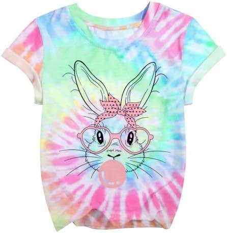 Easter Shirt for Toddler Boys Girls Cute Bunny Face Sunglasses Graphic Tshirt Rabbit Easter Day Gift Short Sleeve Unisex Tops 80