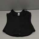 Nebility Waist Trainer for Women Corset Shapewear with Zipper Women's Waist Cincher Tank Top with Adjustable Straps (Medium, Black)