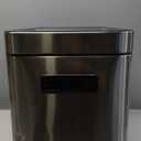 Home Zone Living 8 Gallon Slim Kitchen Trash Can with Dual Compartments for Recycling and Open Top for Commercial Use, Stainless Steel, Silver, 30 Liters Total