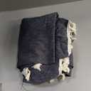 meioro Rectangle Tablecloth Solid Color TasselTablecloths Cotton Linen Table Cloth Washable Tabletop Decorative Fabric Table Cover for Kitchen Dinning (Light Black, 47 x 63 Inch)