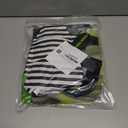 IDOPIP Kids Girls Halloween Costume Black and White Striped Costume Suit Clown Tutu Dress Headband Outfits for Photo Shoot (5-6 Years)