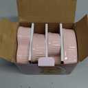 Paris Hilton Heart Shaped Ramekin Set, Mini Ceramic Ramekins, Oven Safe Baking Dishes, Dishwasher Safe, Stoneware Made without PFOA, 4-Piece Set, Pink