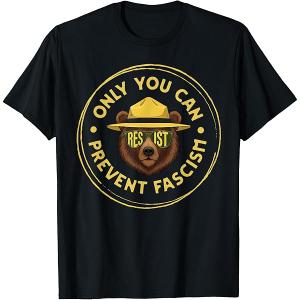 Only You Can Prevent Fascism
Black T-shirt Size S