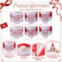 Kathfly 12 Sets Valentines Gnome Mini Plush Figurines Bulk with Heart Cards Red Small Gnome Tired Tray Table Decor Valentine Gift for Coworker Employee Office Home Decoration Galentine Party Supplies