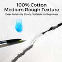 Funto Watercolor Pad, 2Packs, 12x9, 20 Sheets Each, 140lb/300gsm, 100% Cotton, Cold Press, Glue Bound, Easy Tear Heavyweight Art Paper for Painting