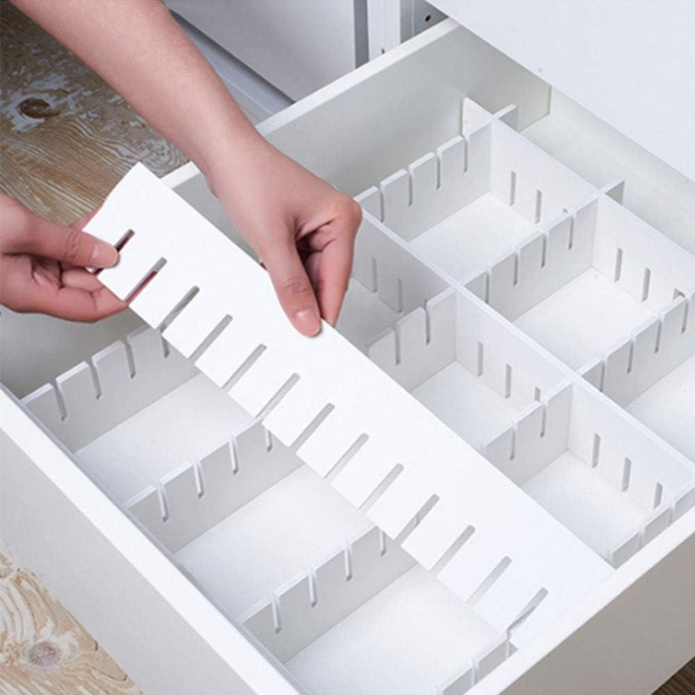 10Pcs Drawer Dividers, 15.75" x 3.55", Thick, DIY Organizer Separator, Large Adjustable Dresser Drawer Organizer for Clothes, Bedroom, Bathroom, Kitchen Cutlery, Desk, Office Storage