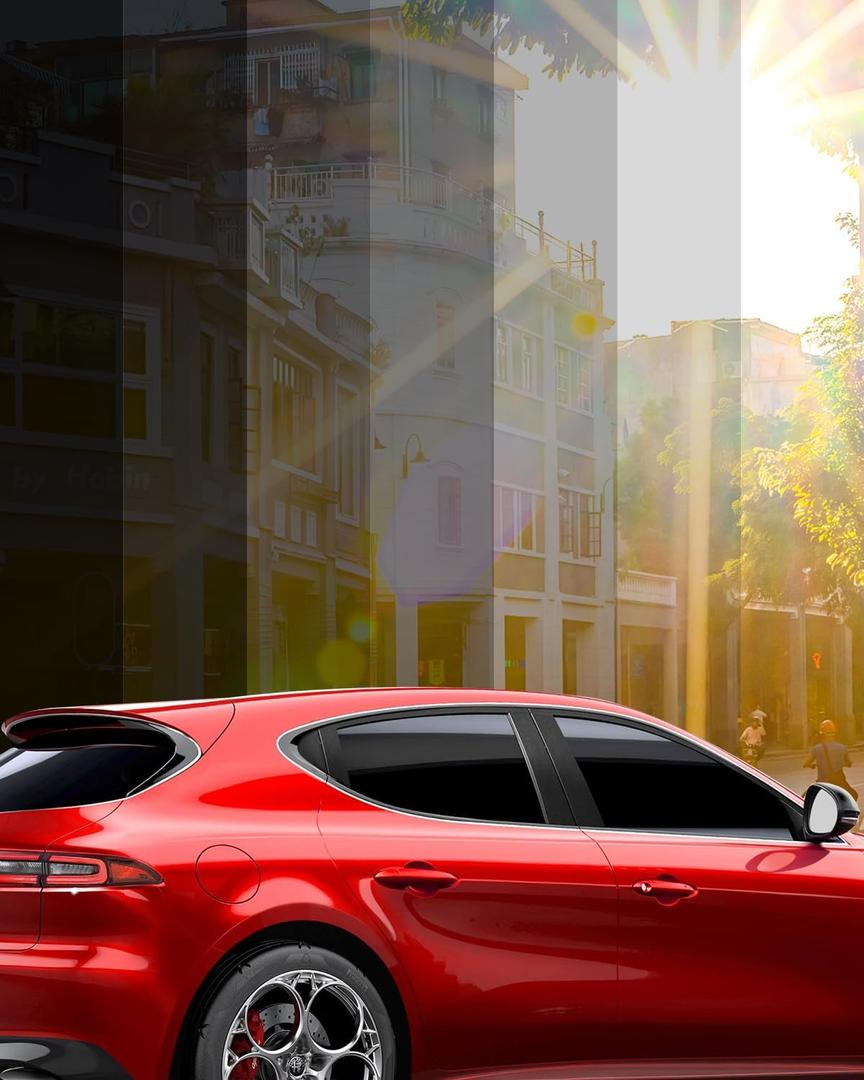 IAQWE 15% VLT Ceramic Car Window Tint Film 20 in x 10 ft Roll, High Heat Rejection, UV Block & Privacy, Shatterproof & Scratch Resistant - Black