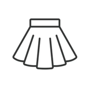 Women's White Skirt, XL
