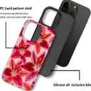Compatible with iPhone 16 Pro Case - Dual-Layer Protection, Hard Shell with Silicone Interior,Slim Scratch Resistant Shockproof for Woman Men - Cute Colourful Flowers Lily