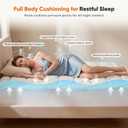 Sweetcrispy Ultra Soft Mattress Topper Twin Size - Viscose Made from Bamboo Pillow Top Mattress Pad for Breathable Cooling & Back Pain Relief, Deep Pocket Comfort Bed Topper, Green